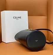 Celine Bucket Triomphe In Shiny Black Size 25 x 22 x 14 cm - 4