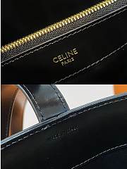 Celine Bucket Triomphe In Shiny Black Size 25 x 22 x 14 cm - 3