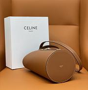 Celine Bucket Triomphe In Shiny Brown Size 25 x 22 x 14 cm - 5