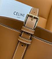 Celine Bucket Triomphe In Shiny Brown Size 25 x 22 x 14 cm - 2