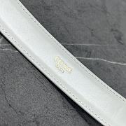 Celine Belt Bag Triomphe Belt In Shiny Calfskin White Size 11 x 8 x 4 cm - 5