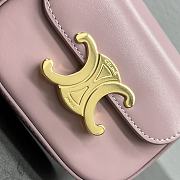 Celine Belt Bag Triomphe Belt In Shiny Calfskin Pink Size 11 x 8 x 4 cm - 6