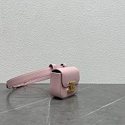Celine Belt Bag Triomphe Belt In Shiny Calfskin Pink Size 11 x 8 x 4 cm - 4