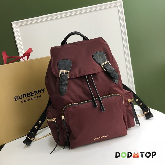 Burberry Rucksack Military Backpack Red Size 28 x 15 x 42 cm - 1