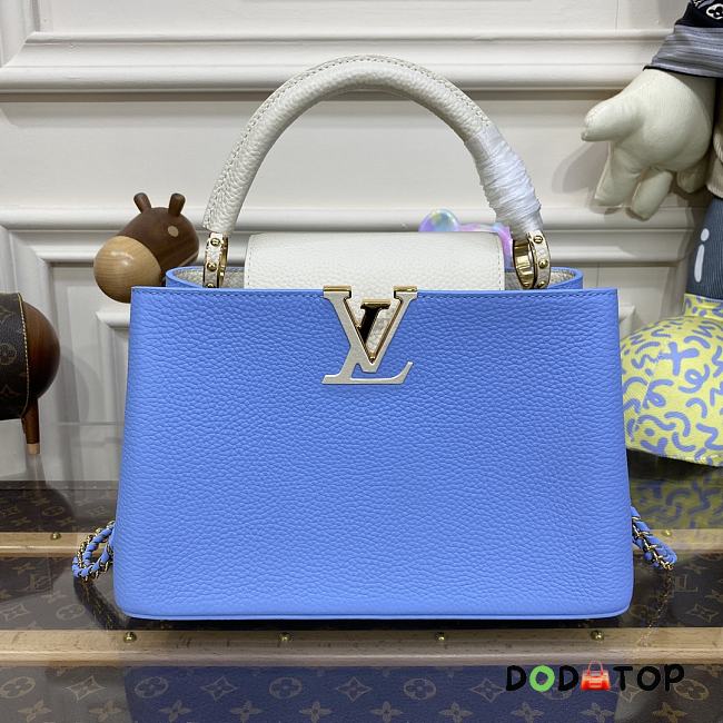 Louis Vuitton Capucines MM M21689 Blue Size 31.5 x 20 x 11 cm - 1