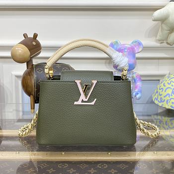 Louis Vuitton Capucines Mini M59709 Green Size 21 x 14 x 8 cm