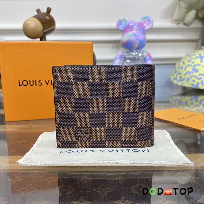 Louis Vuitton M62288 Marco Damier Graphite Wallet Brown Size 11 x 9 x 2 cm - 1
