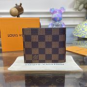 Louis Vuitton M62288 Marco Damier Graphite Wallet Brown Size 11 x 9 x 2 cm - 1