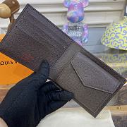 Louis Vuitton M62288 Marco Damier Graphite Wallet Brown Size 11 x 9 x 2 cm - 3
