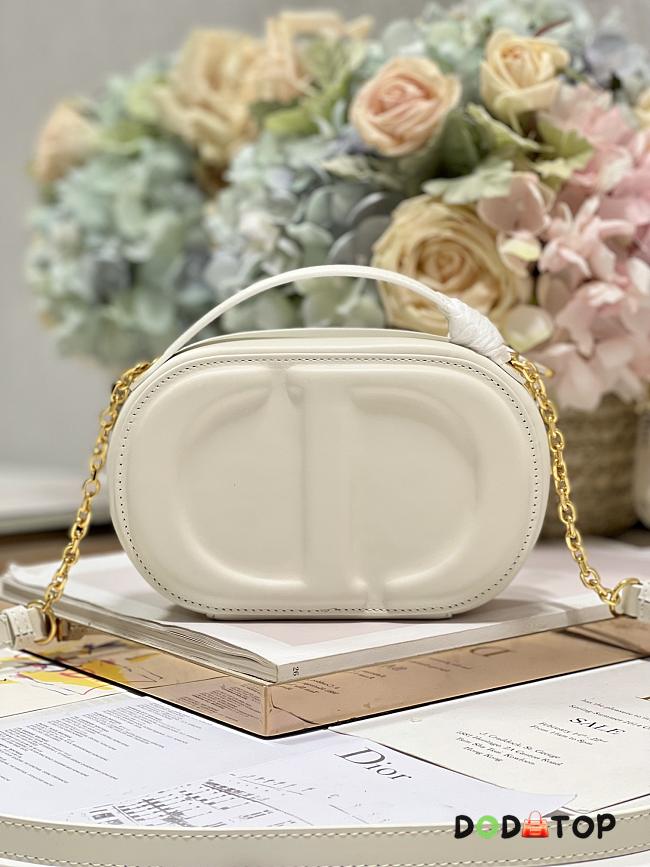 Dior CD Signature Oval Camera Bag White Size 18 x 6 x 11 cm - 1
