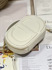 Dior CD Signature Oval Camera Bag White Size 18 x 6 x 11 cm - 6