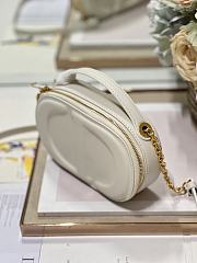 Dior CD Signature Oval Camera Bag White Size 18 x 6 x 11 cm - 5