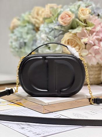 Dior CD Signature Oval Camera Bag Black Size 18 x 6 x 11 cm
