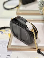 Dior CD Signature Oval Camera Bag Black Size 18 x 6 x 11 cm - 5
