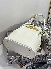 Dior Medium C'est Dior Bucket Bag White Size 24 cm - 5