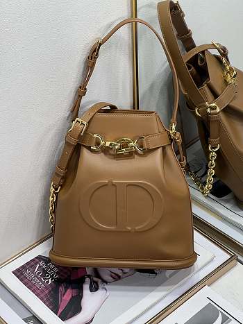 Dior Medium C'est Dior Bucket Bag Brown Size 24 cm