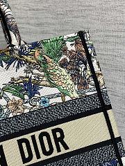 Dior Book Tote Flower Patterns Size 36 x 18 x 28 cm - 5