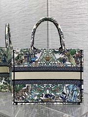 Dior Book Tote Flower Patterns Size 36 x 18 x 28 cm - 2