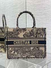 Dior Small Book Tote Toile De Joey Embroidery Beige Size 26 x 8 x 22 cm - 1