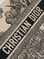 Dior Small Book Tote Toile De Joey Embroidery Beige Size 26 x 8 x 22 cm - 4