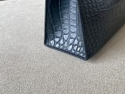 Hermes Kelly Alligator Leather Black Bag Size 22 x 13 x 7 cm - 4