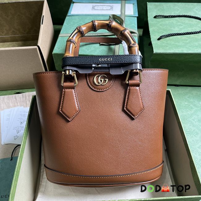 Gucci GG Diana Small Tote Bag Brown Size 22 x 20.5 x 11.5 cm - 1