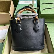 Gucci GG Diana Small Tote Bag Black Size 22 x 20.5 x 11.5 cm - 5