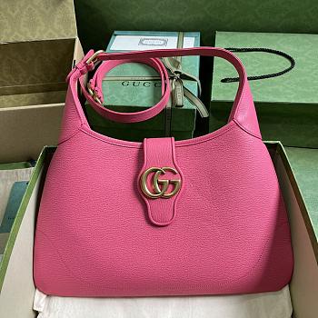 Gucci Aphrodite Medium Shoulder Bag Rose Pink Size 39 x 38 x 2 cm
