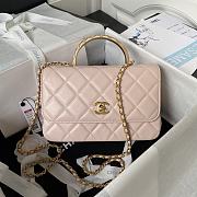 Chanel Handle Bag Pink AS4233 Size 21 x 22 x 6.5 cm - 1