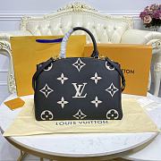 Louis Vuitton LV Grand Palais Bicolor Monogram Empreinte Leather Black M45842 Size 34 x 24 x 15 cm - 6