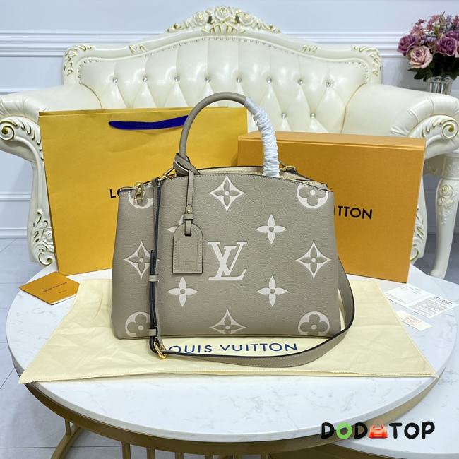 Louis Vuitton LV Grand Palais Bicolor Monogram Empreinte Leather Gray M45842 Size 34 x 24 x 15 cm - 1