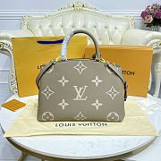 Louis Vuitton LV Grand Palais Bicolor Monogram Empreinte Leather Gray M45842 Size 34 x 24 x 15 cm - 5