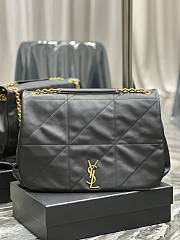 YSL Saint Laurent Jamie Quilted Leather Shoulder Bag Black Size 43 × 29 × 9 cm - 1
