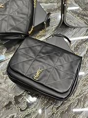 YSL Saint Laurent Jamie Quilted Leather Shoulder Bag Black Size 43 × 29 × 9 cm - 6