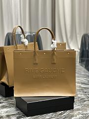 YSL Rive Gauche Tote Bag Brown Size 48 x 36 x 16 cm - 1