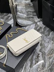YSL Kate Chain Bag White Size 26 x 13.5 x 4.5 cm - 5