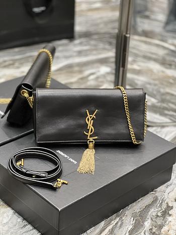 YSL Kate Chain Bag Black 01 Size 26 x 13.5 x 4.5 cm