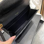 YSL Caviar Black HandBag Gold Hardware Size 21 × 6 × 3 cm - 6