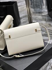 YSL Manhattan White Bag Size 29 x 20.5 x 7 cm - 2