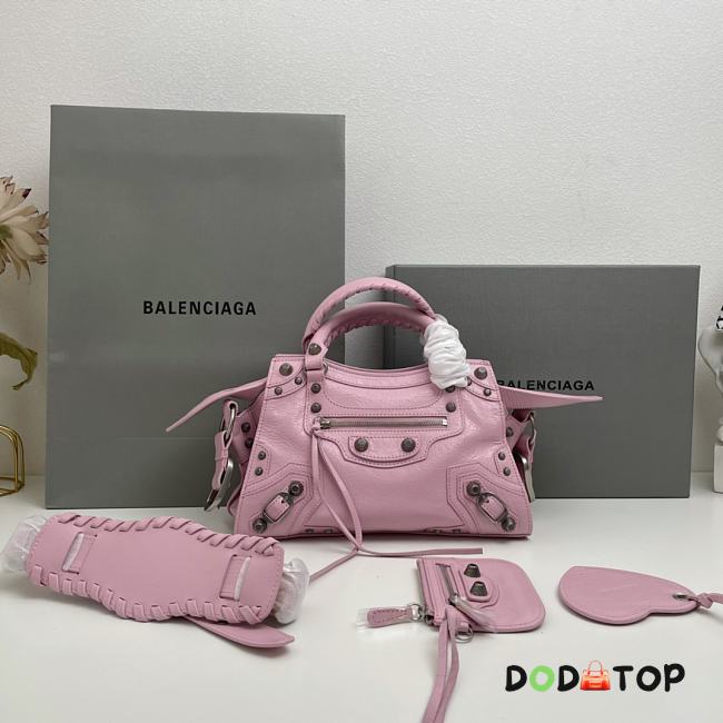 Balenciaga Neo Cagole Xs Handbag Pink Size 26 x 18 x 11 cm - 1