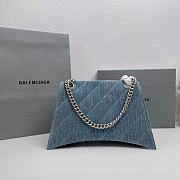 Balenciaga Medium Crush Denim Shoulder Bag Size 31 cm - 6