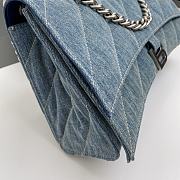 Balenciaga Medium Crush Denim Shoulder Bag Size 31 cm - 4