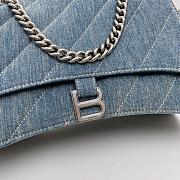Balenciaga Medium Crush Denim Shoulder Bag Size 31 cm - 3