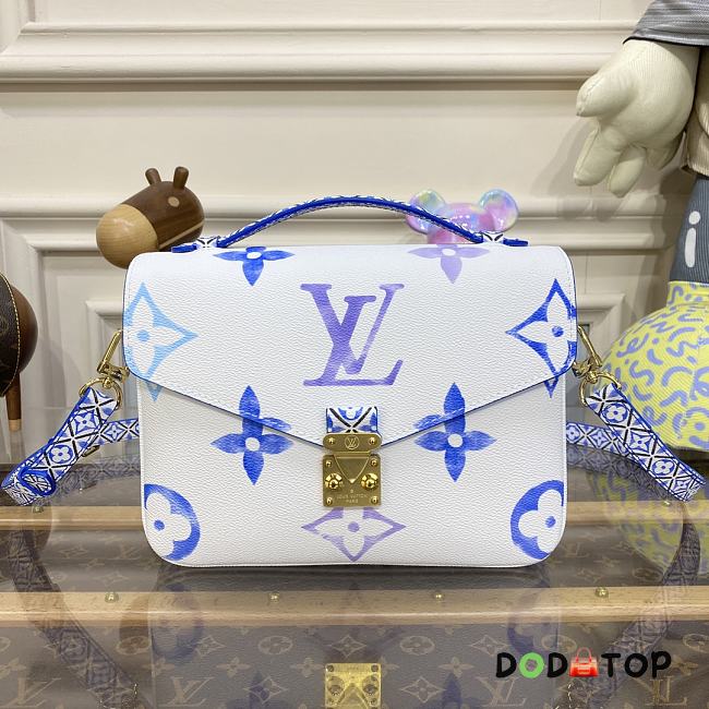 Louis Vuitton Pochette Métis Medium Handbag M23055 Blue Size 25 x 19 x 7 cm - 1