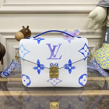 Louis Vuitton Pochette Métis Medium Handbag M23055 Blue Size 25 x 19 x 7 cm