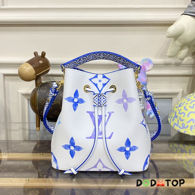 Louis Vuitton NeoNoé Bucket Bag M22986 Blue Size 20 x 20 x 13 cm - 1