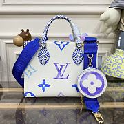 Louis Vuitton Onthego Hanbag Blue M22976 Size 25 x 19 x 11.5 cm - 1