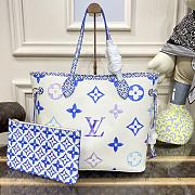 Louis Vuitton Neverfull Medium Handbag M22979 Blue Size 31 x 28 x 14 cm - 1