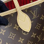 Louis Vuitton Neverfull Medium Handbag M41177 Old Flower Red Size 31 x 28 x 14 cm - 5