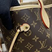 Louis Vuitton Neverfull Medium Handbag M40995 Old Flower Coffee Size 31 x 28 x 14 cm - 6
